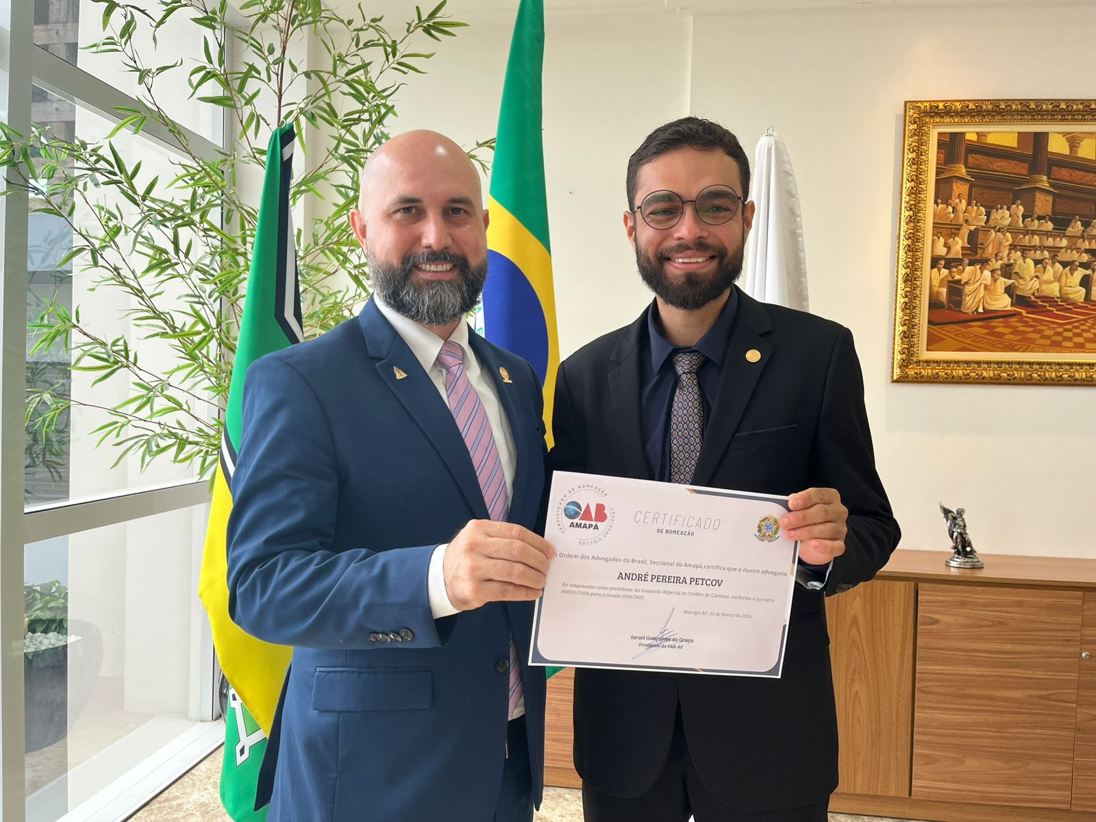 OAB-AP cria Comissão Especial de Crédito de Carbono e empossa presidente